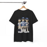 Tis the Spooky Season Dodgers Trio Tee Shirt - Unisex Heavy Cotton Casual Fit